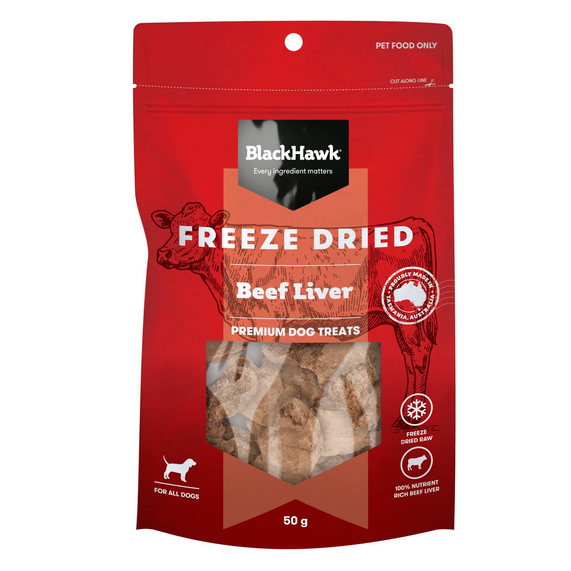 Black Hawk Freeze Dried Dog Treats - Beef
