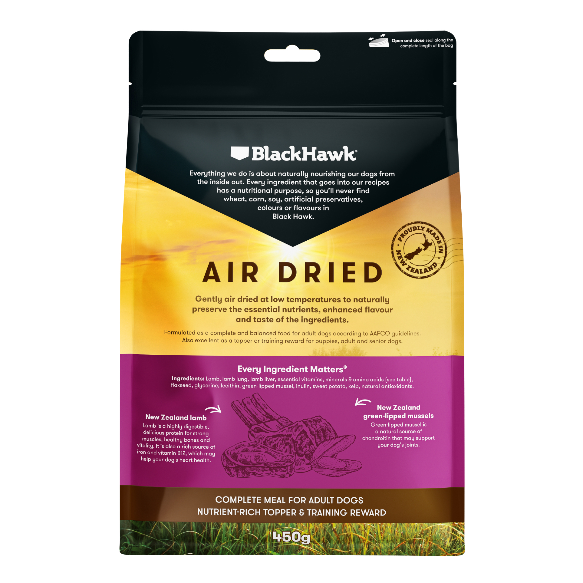 Air Dried Dog Food - Lamb