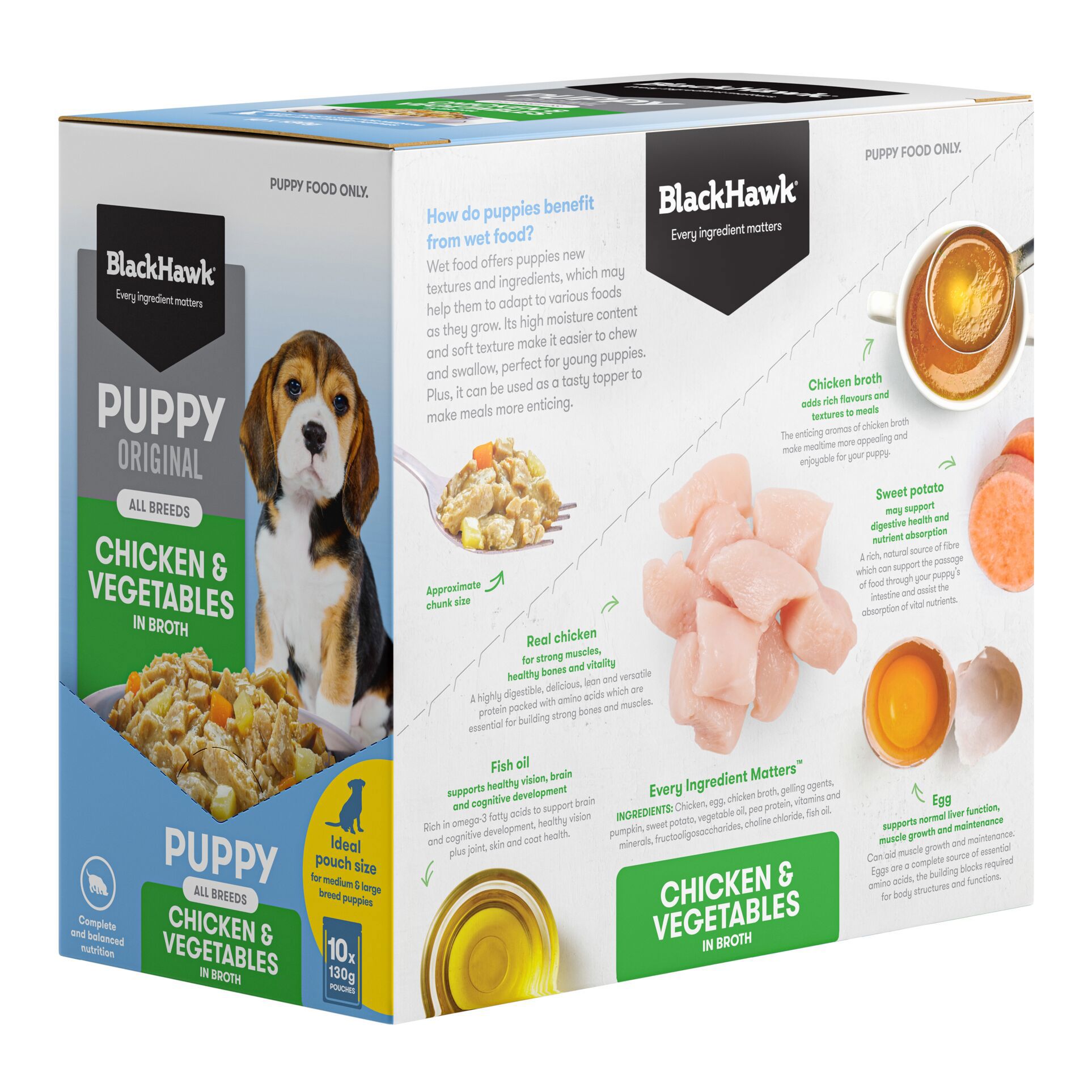 Wet Puppy Food Chicken - 130g Box